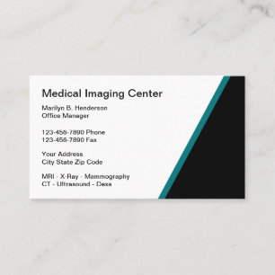 Cartão De Visita Radiologia Médica Moderna Dois Lados