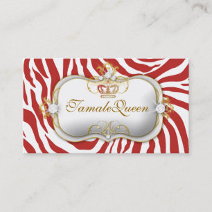 Cartão De Visita Rainha de Hott de 311 vermelhos