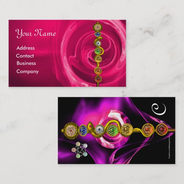 CARTÃO DE VISITA RAIO DE ASCLEPIUS,7 CHAKRAS,YOGA,ENERGIA ESPIRITUA (Frente/Verso)