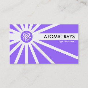Cartão De Visita Raios Atômicos - Lilac