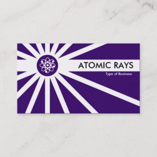 Cartão De Visita Raios Atômicos - Violeta Escura