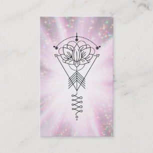 Cartão De Visita Raios curas tribais de Reiki da faísca de Lotus d