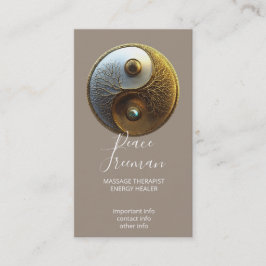 Cartão De Visita Raiz da Harmonia | Design Yin Yang