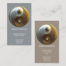 Cartão De Visita Raiz da Harmonia | Design Yin Yang
