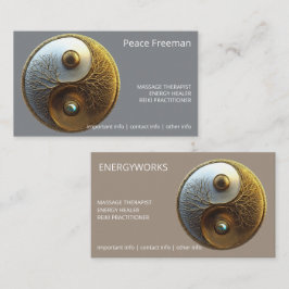 Cartão De Visita Raiz da Harmonia | Design Yin Yang