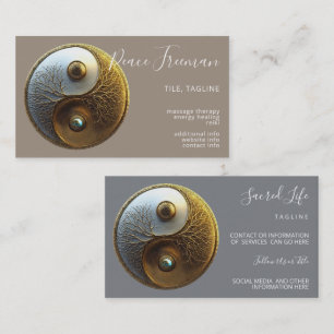 Cartão De Visita Raiz da Harmonia Design Yin Yang