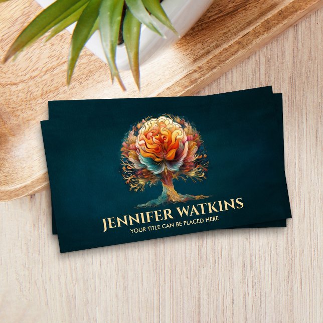 Cartão De Visita Ramais Mindful - A Árvore Cerebral (Criador carregado)