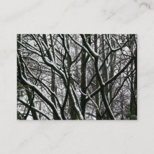 Cartão De Visita Ramificações com neve, minifoto