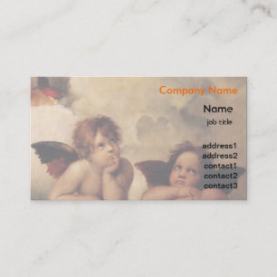 Cartão De Visita Raphael,Sistina Cherub