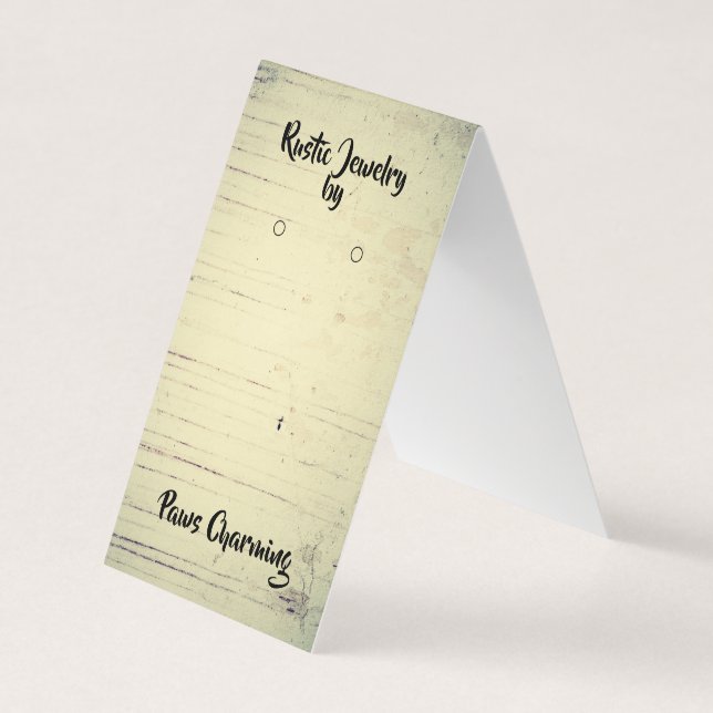 Cartão De Visita Rastreamento Rústico de Dobradiça de Ouvido Cartõe (Frente)