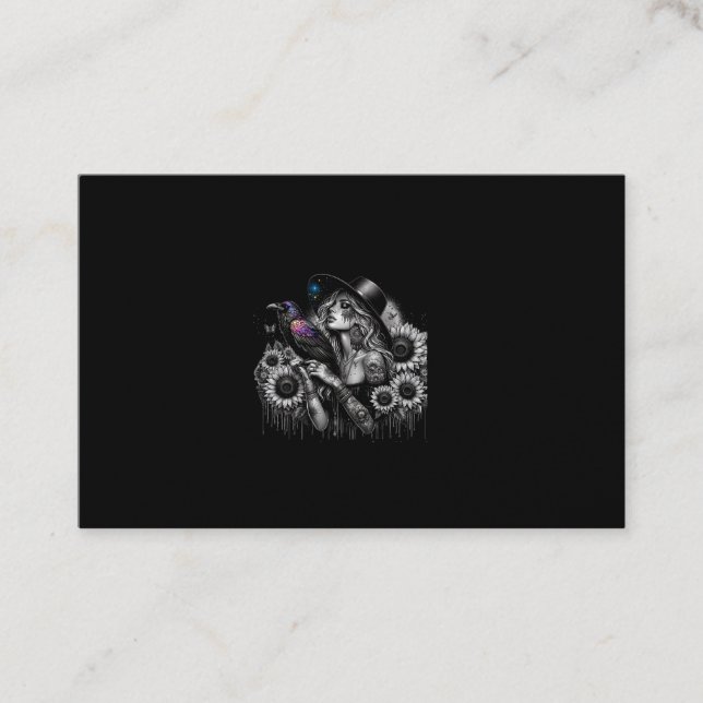 Cartão De Visita Raven Witch (Frente)