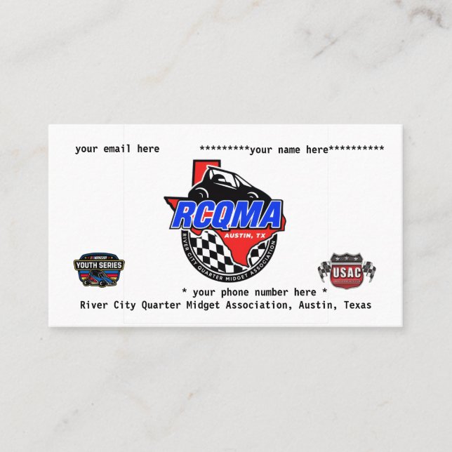 Cartão De Visita RCQMA Member card (Frente)