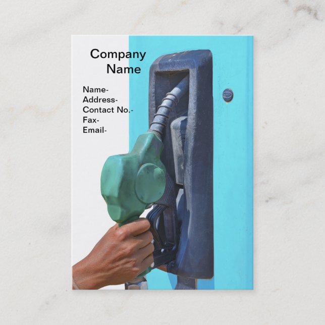 Cartão De Visita Reabastecimento de combustível (Frente)