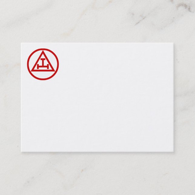 Cartão de visita real do arco (Frente)