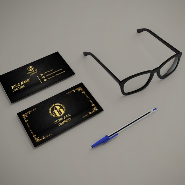 Cartão De Visita Real Estate Agent Luxury Business Card (Criador carregado)