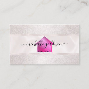 Cartão De Visita Real Estate Professional Modern Script House Busin