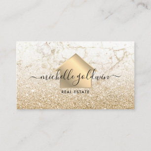 Cartão De Visita Real Estate Professional Modern Script House Busin