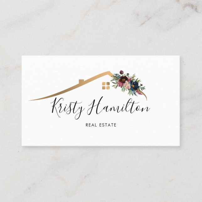 Cartão De Visita realeador profissional imobiliário adicionar códig (Frente)