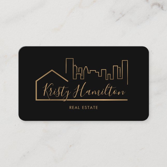 Cartão De Visita realeador profissional imobiliário adicionar códig (Frente)