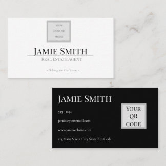 Cartão De Visita Realestate Business Card Templates Minimalistic
