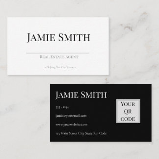 Cartão De Visita Realestate Business Card Templates Minimalistic
