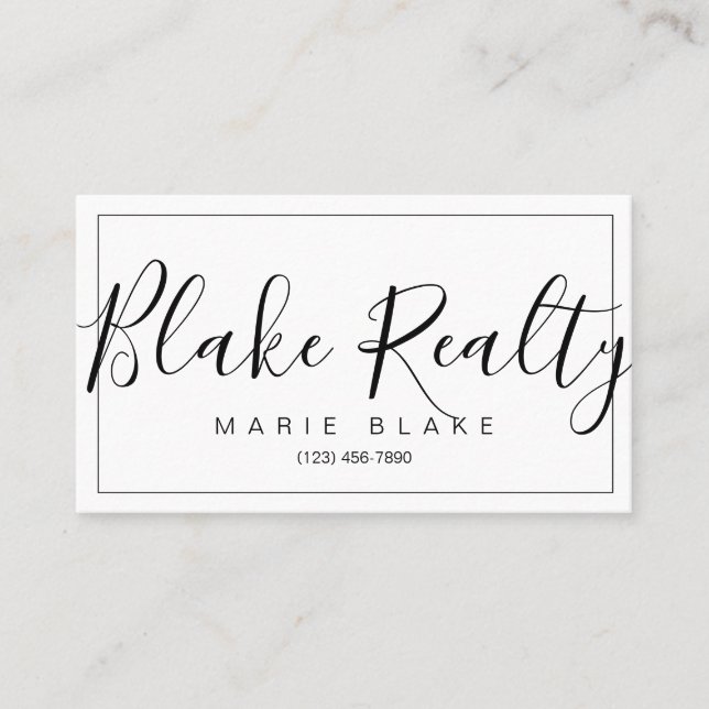 Cartão De Visita Realidade do Realador Profissional Moderno (Frente)