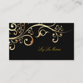 Cartão De Visita Rebanhos ornamentais de vinhaça / filigree/ faux+g