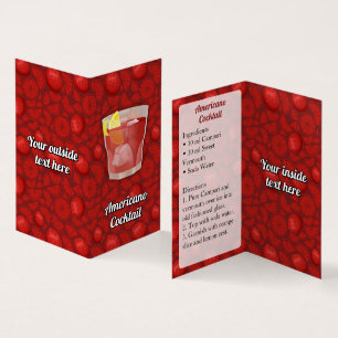 Cartão De Visita Receita Americana