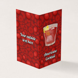 Cartão De Visita Receita Americana