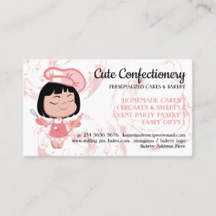 Cartão De Visita Receita de cozinha de padaria de confeitaria Chef