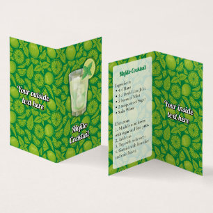 Cartão De Visita Receita de Mojito
