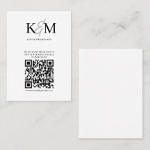 Receptáculo on-line RSVP de código QR de Casamento