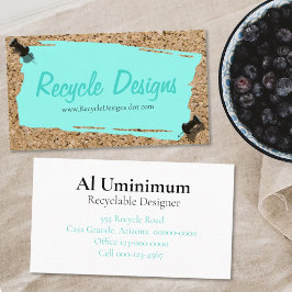 Cartão De Visita Reciclar Artista Papel na Fotografia do Conselho d