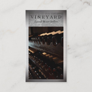 Cartão De Visita Recolha de garrafas de vinho
