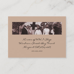 Cartão De Visita Recrutamento das enfermeiras