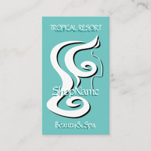 Cartão De Visita Recurso &Tropical do SalonSpa