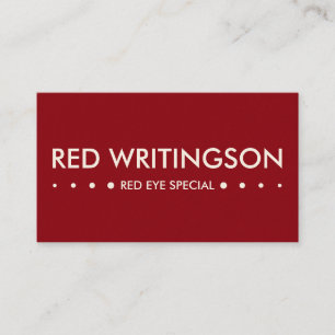 Cartão De Visita RED 4pontos