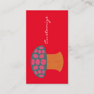 Cartão De Visita Red Amanita Mushroom Thunder_Cove