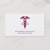 Red Caduceus Nurse Símbolo Médico