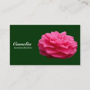 Cartão De Visita Red Camelia - Verde escuro 003300