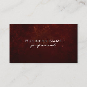 Cartão De Visita Red Grunge