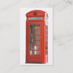 Cartão De Visita Red Phone Booth