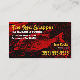 Cartão de Visita Red Snapper