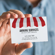 Red White Adwning Services Clearing Professional
