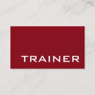 Cartão De Visita Red White Professional Malhação