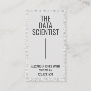 Cartão De Visita Rede de computadores da Data Science