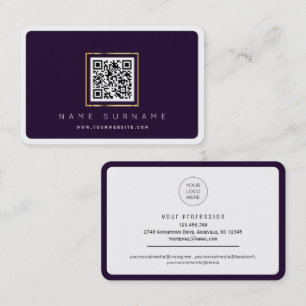 Cartão De Visita Rede pessoal ou profissional de código QR digital