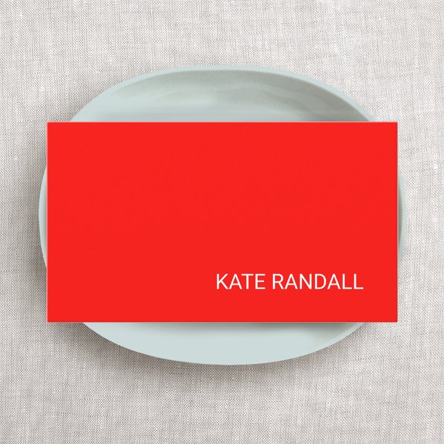 Cartão De Visita Rede profissional Red Bright moderna (Criador carregado)