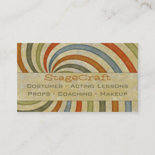 Cartão De Visita Redemoinho de papel retro