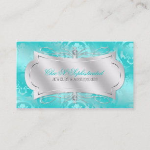 Cartão De Visita Redemoinho pródigo do damasco do diamante da